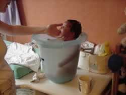 Dixon in the bath